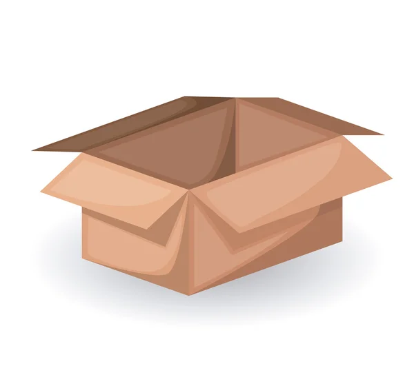 Box kartong ikon design — Stock vektor