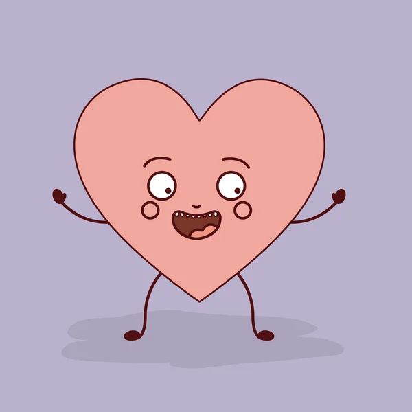 Kalp karakter tasarımı — Stok Vektör