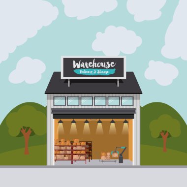 Teslimat ve depolama depo tasarımı