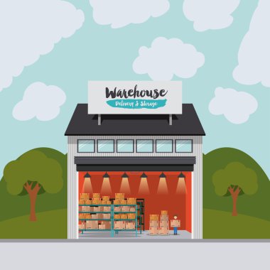 Teslimat ve depolama depo tasarımı