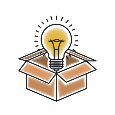 Ampul Işık simgesi tasarım