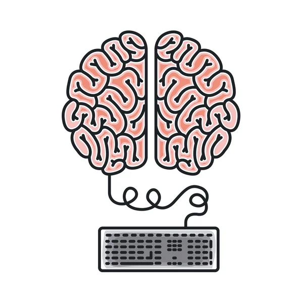 두뇌 폭풍 디자인 — 스톡 벡터