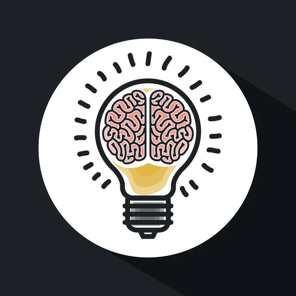 Bulb light icon design — Stock Vector