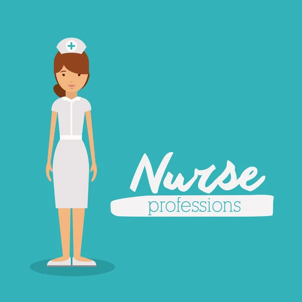 Nurse professions design — Stock Vector