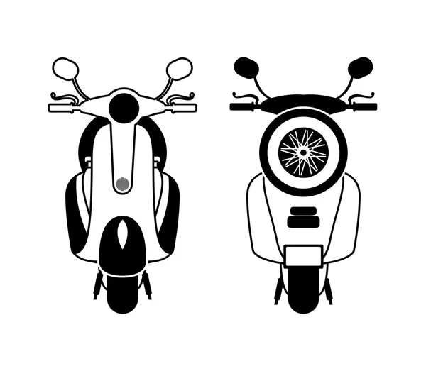 Diseño de estilo scooter — Archivo Imágenes Vectoriales