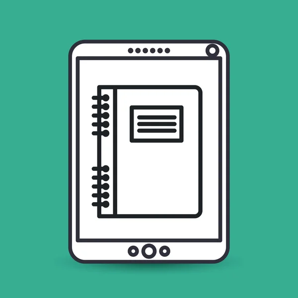 Notebook icon  design — Stock Vector