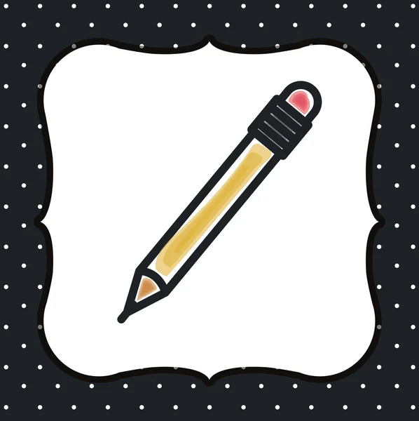 Icono de lápiz de diseño — Vector de stock