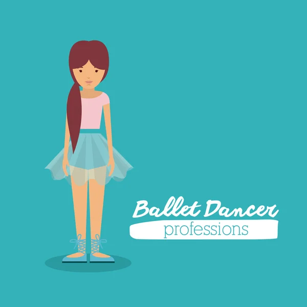 Balet tancerz projekt — Wektor stockowy