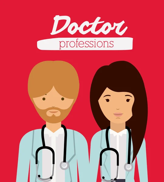 Gezondheid professioneel ontwerp — Stockvector