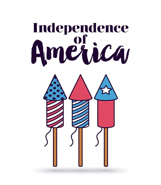 Independence of america design — Stock Vector