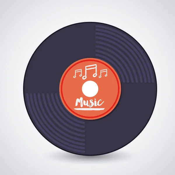 Conception de disques musicaux — Image vectorielle