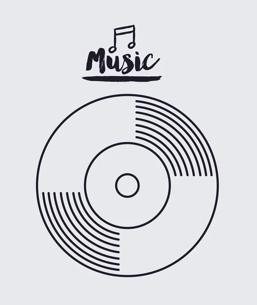Conception de disques musicaux — Image vectorielle