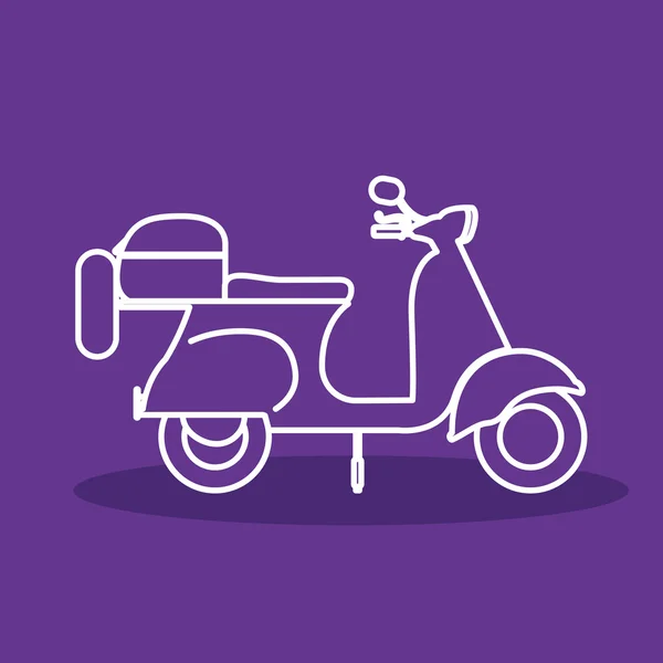 Diseño de estilo scooter — Archivo Imágenes Vectoriales