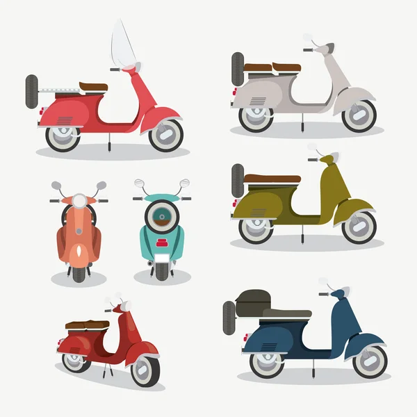 Design de estilo scooter — Vetor de Stock