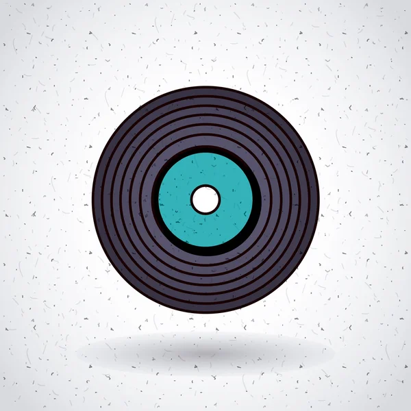 Diseño de discos de música — Vector de stock