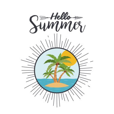 Tropikal yaz peyzaj tasarımı