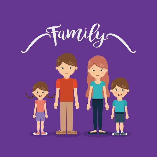 Family members design — Stock Vector