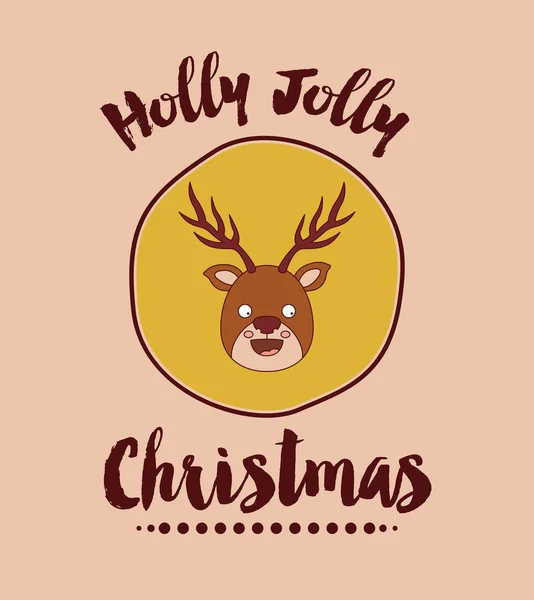 おかしいクリスマスの分離文字アイコン デザイン — ストックベクタ
