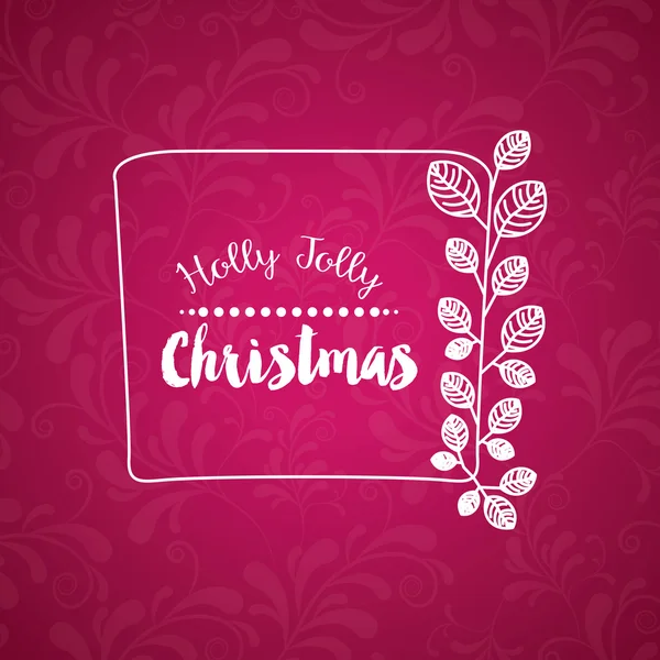 Kerst poster met geïsoleerde pictogram ontwerp — Stockvector