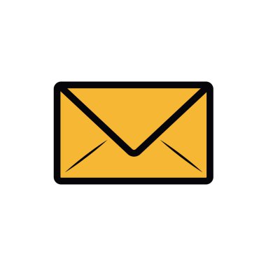 Zarf mektup simgesi tasarım izole