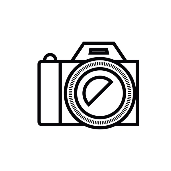 Fotografía de cámara diseño icono aislado — Vector de stock