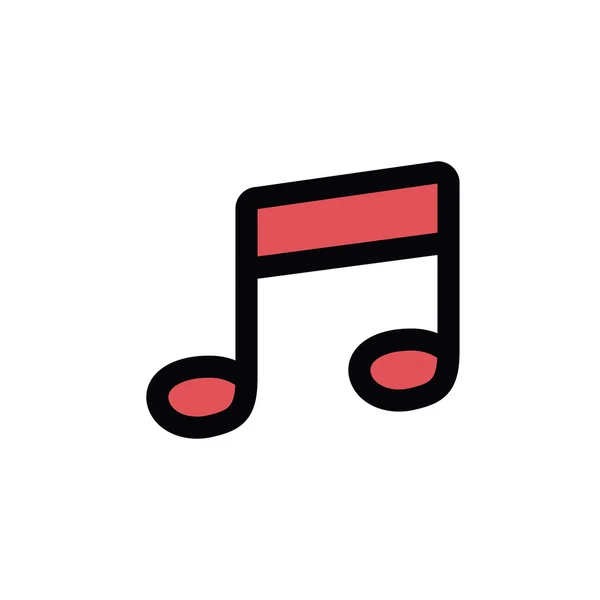 Music note isolated icon design — Stock Vector