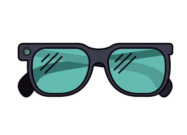 Smart glasses diseño de icono aislado — Vector de stock