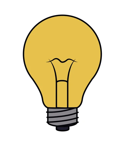 Lamp tekening geïsoleerde pictogram ontwerp — Stockvector