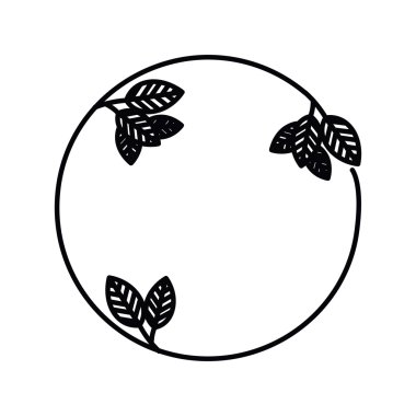 şube ve izole simgesi tasarım yapraklar