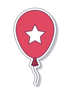 vatansever balon hava izole simgesi