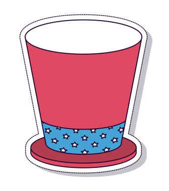 vatansever şapka izole simgesi