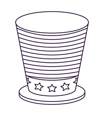 vatansever şapka izole simgesi