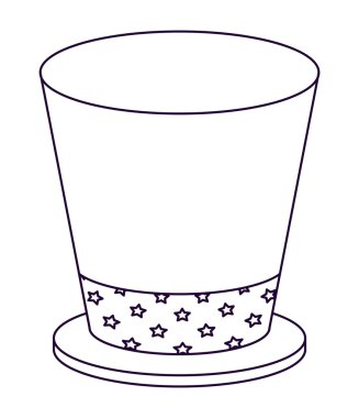 vatansever şapka izole simgesi