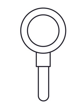 izole Büyüteç simgesi tasarım