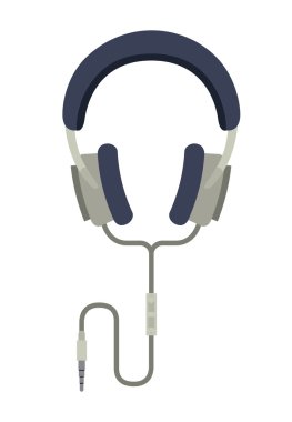 izole kulaklık müzik simgesi