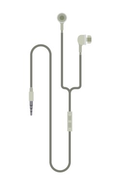 izole kulaklık müzik simgesi