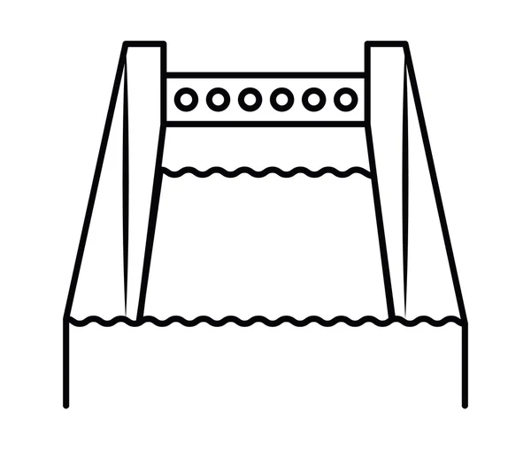 Progettazione di icone isolate idroelettriche — Vettoriale Stock