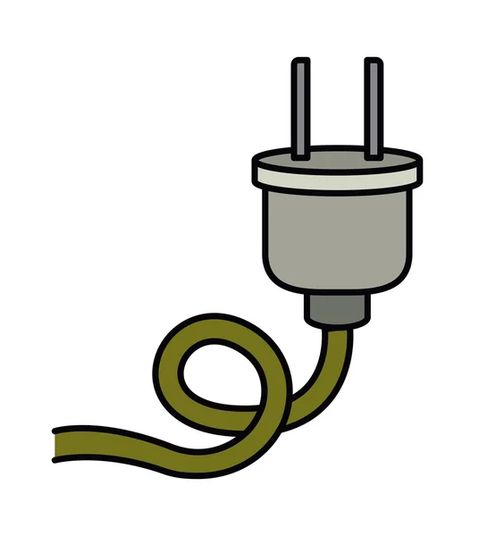 Diseño de icono aislado enchufe eléctrico — Vector de stock