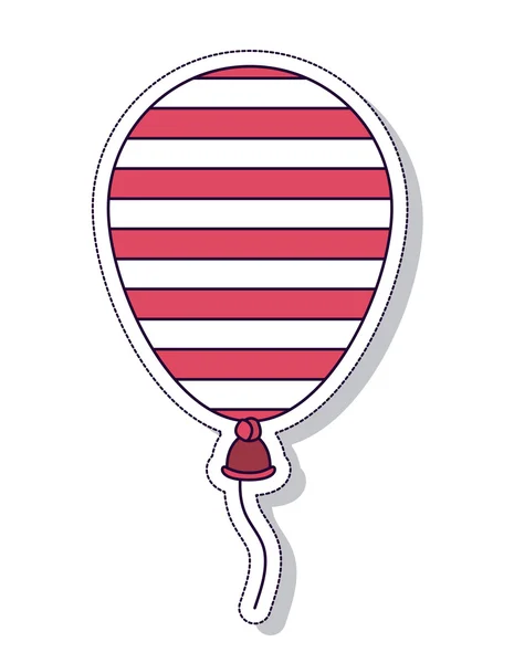 Vlastenecké balónek vzduchem izolované ikony designu — Stockový vektor