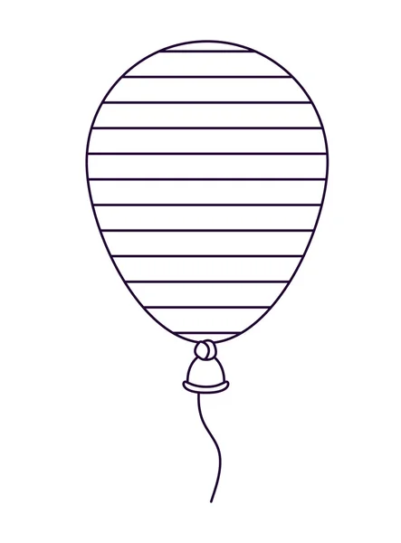 애국 풍선 공기 절연 아이콘 디자인 — 스톡 벡터