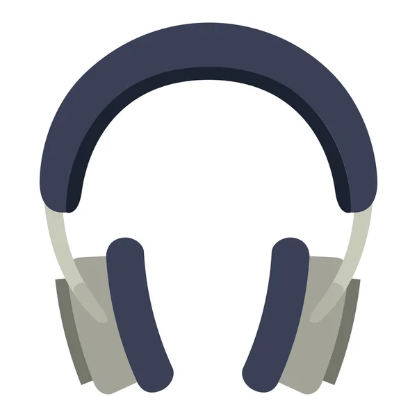 Auriculares música aislado icono de diseño — Vector de stock