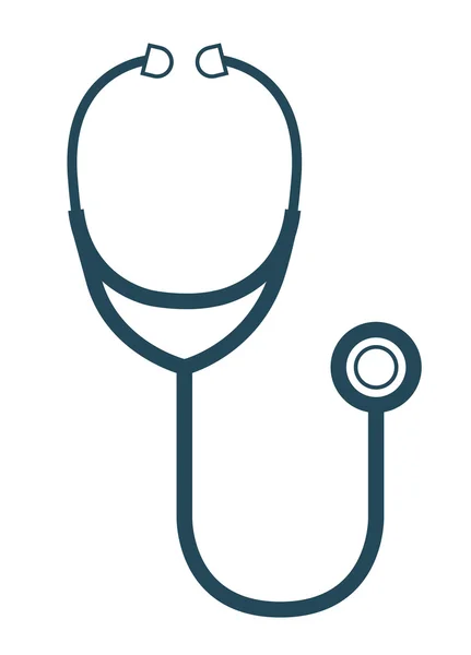 Stetoskop na białym tle ikona designu — Wektor stockowy