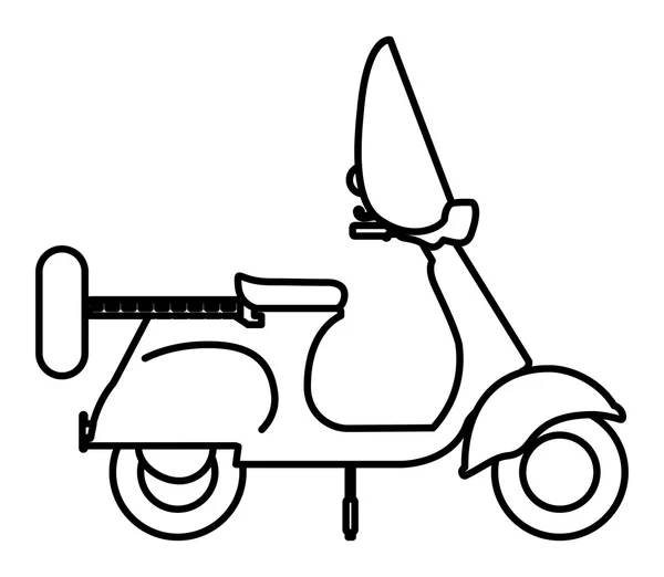 Scooter ritning isolerade ikon design — Stock vektor