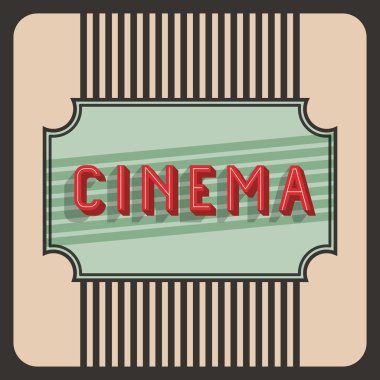 Retro çerçeve ile izole mesaj simgesi tasarım