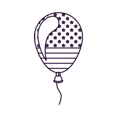 vatansever balon hava izole simgesi