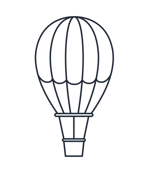 Balloon air hot isolated icon design — Stock Vector