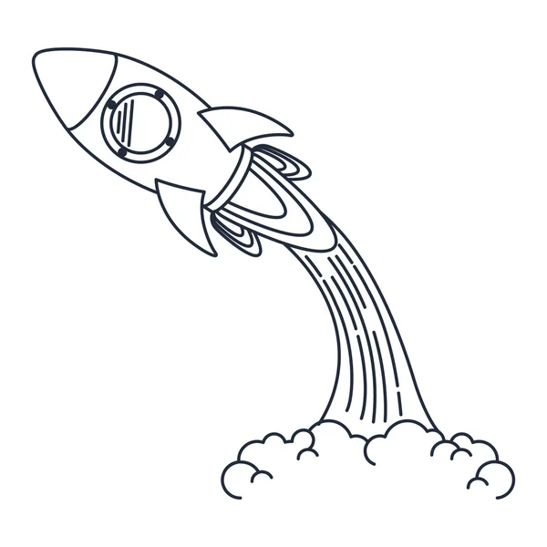 火箭发射器孤立图标设计 — 图库矢量图片