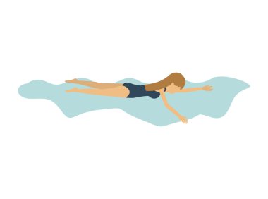 kadın atlet Yüzme pratik