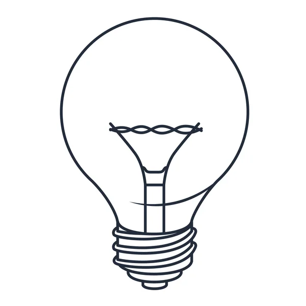 Bulb drawing isolated icon design — Stock Vector