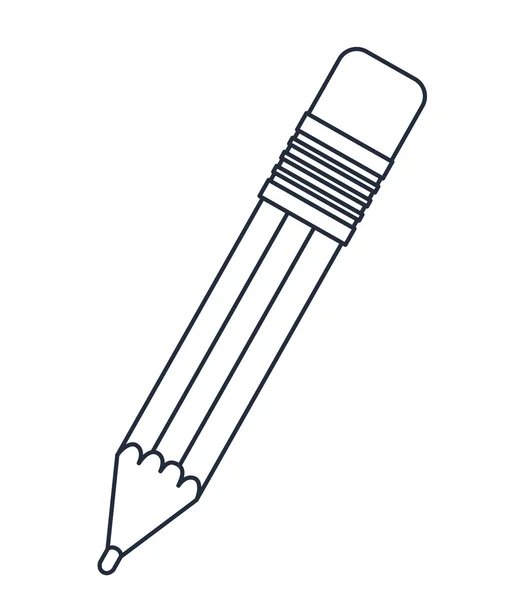 Pencil drawing isolated icon design — Stock Vector